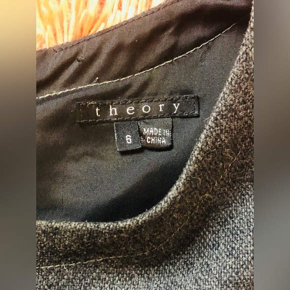 Theory Wool Knit Sleeveless Aline/ Shift Sleeveless Dress. Size 6 - Picture 13 of 14